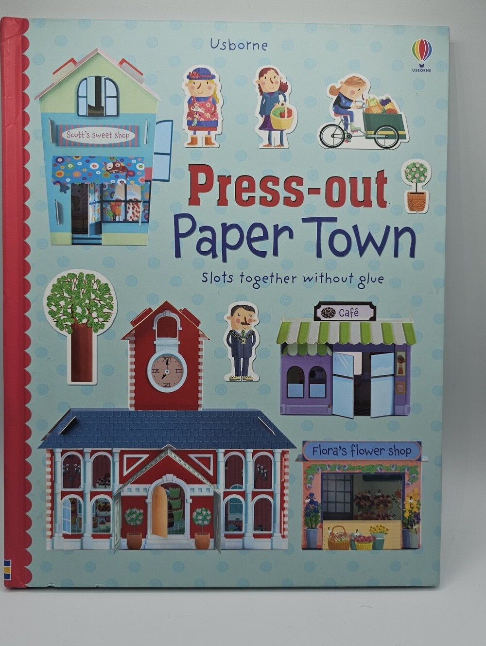 Press-out Paper Town Book, Make A Town With Paper No Glue Necessary